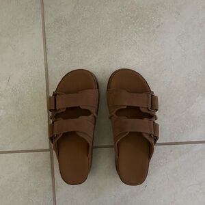 UGG Brown Double Strap Sandals